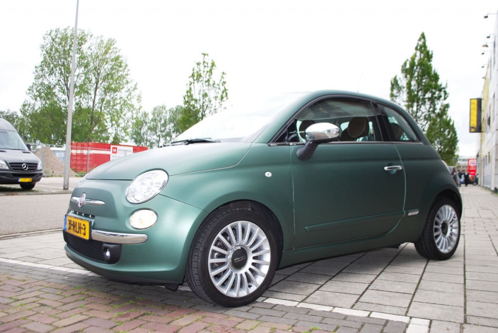 Car wrap Fiat 500 pine green metallic Procarwrap